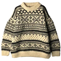 古着 80~90年代 REY WEAR 総柄 ノルディック柄 エクアドルニットセーター メンズXL相当 ヴィンテージ/eaa596057