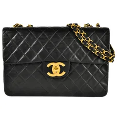 シャネル CHANEL デカマトラッセ34 チェーン ショルダーバッグ ブラック ゴールド金具 ココマーク【中古】