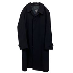 CC8 Burberry バーバリー ウールコート ロングコート ネイビー Mサイズ
