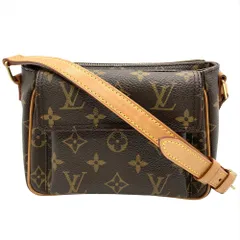 ルイヴィトン LOUIS VUITTON ヴィバ・シテ PM ショルダーバッグ モノグラム キャンバス M51165 ブラウン ゴールド金具 レディース【中古】