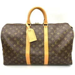ルイヴィトン LOUIS VUITTON キーポル45 ボストンバッグ モノグラム キャンバス M41428 ゴールド金具 SP0957 旅行鞄【中古】