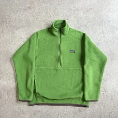 00s 2007年 MEXICO製 patagonia Synchilla Marsupial 【 yellowgreen 】  パタゴニア シンチラ マースピアル ハーフジップ フリース カンガルーポケット 【 黄緑 】