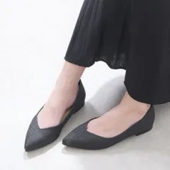 [グリッターブラック]日本製 パンプス 幅広 ワイズ 4E ポインテッドトゥ ローヒール ぺたんこ 痛くない 柔らかい  疲れない 歩きやすい 軽量 フォーマル 通勤 仕事用 立ち仕事 冠婚葬祭 結婚式 大きいサイズ おしゃれ 黒 ラメ k45-34101