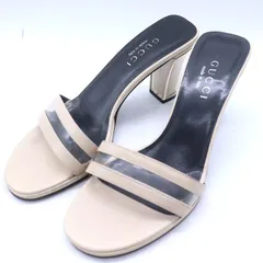 グッチ ミュール サンダル ハイヒール ブランド 靴 イタリア製 レディース 36.5サイズ アイボリー GUCCI 【中古】のサムネイル