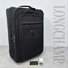 美品！ LONGCHAMP ロンシャン スーツケース 布製　持ち手レザー　機内持ち込みサイズ規定内