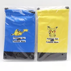 ピカチュウ オリジナルマイクロファイバーポーチ ブルー イエロー 3DSソフト ポケットモンスター サン&ムーン Amazon.co.jp 購入特典 未使用 Pokemon