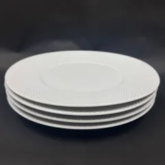 ディナープレート 白 28cm 4枚セット studio 010 Beedet 丸皿 スタジオ マルトウ 丸東 おしゃれ シンプル メイン レストラン カフェ 飲食店 まとめ売り 【目立った傷や汚れなし】