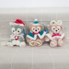 ダッフィー/シェリーメイ/ジェラトーニ ぬいぐるみストラップ ダッフィーのクリスマス クリスマス・ウィッシュ2014 3点セット Disney 5