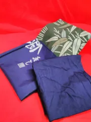 ファッション小物 風呂敷 大判タイプ 綿100% ３枚まとめ 中古品 ☆約85×85(前後) P251