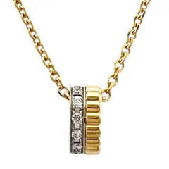 ブシュロン キャトル ラディアント ダイヤモンド ミニ ネックレス 18金 K18イエローゴールド ダイヤモンド レディース  Boucheron  中古 ブシュロンのサムネイル