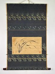 松村景文自筆『柳に蛍之図』掛軸 江戸後期 - メルカリ