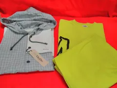 キッズ 男の子 ファッション 半袖Tシャツ 上下セット (160サイズ)&ノースリーブシャツ(フード付、150サイズ) 2点まとめ 未使用 P258