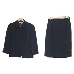 23区(ニジュウサンク) スカートスーツ レディース - 黒 肩パッド/ジップアップ