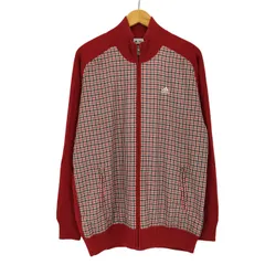 アディダス adidas GOLF ロゴ刺繍 蓄熱 素材切替 ギンガムチェック ジップアップ ニットジャケット メンズ  O