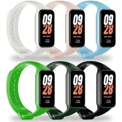 【在庫処分】[Monuary] Xiaomi Mi Band 8 Active 換えバンド コンパチブル Redmi Band 2 バンド、Xiaomi Smart Band 8 Active 交換バンド 柔らかいシリコン製 耐衝撃 防汗 、Xiaomi Mi