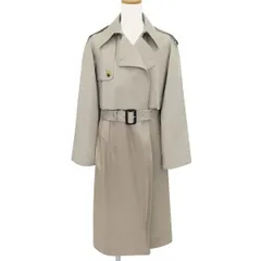 【極美品】CELINE セリーヌ フィービー期 ダブルフェイス レイヤード トレンチ ロング コート 34 ベージュ ベルト ハンガー付 47597