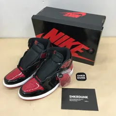 未使用 NIKE AIR JORDAN 1 HIGH OG Patent Bred 555088-063 サイズ27cm【WS1147-003】