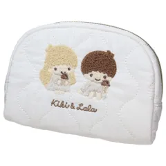 リトルツインスターズ コスメポーチ ラウンドポーチ ナチュラルキルティング サンリオ マリモクラフト 化粧ポーチ 小物入れ キャラクター グッズ 