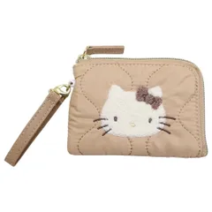 【メール便】ハローキティ 小銭入れ＆定期入れ リール付きデイリーポーチ ナチュラルキルティング サンリオ マリモクラフト ICカードケース パスケース キャラクター グッズ 