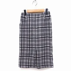 フーズフーチコ who's who Chico チェック柄 タイトスカート ロング スリット F グレー /FT24
