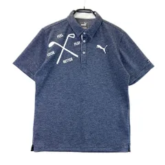 サイズ：L PUMA GOLF プーマゴルフ  半袖ポロシャツ  ネイビー系 [240101561609] ゴルフウェア メンズ ストスト