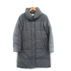 アースミュージック&エコロジー EARTH MUSIC & ECOLOGY 中綿 コート アウター ロング シンプル M グレー 灰 /KT26