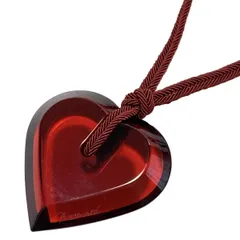 Baccarat(バカラ) ネックレス - ボルドー ハート