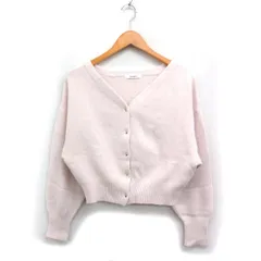 スナイデル SNIDEL アンゴラ混 ニット カーディガン 無地 F ライトピンク /FT12