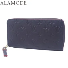 LOUIS VUITTON(ルイ・ヴィトン) モノグラム・アンプラント ジッピー・ウォレット ロングウォレット ラウンドファスナー アラウンドジップ 長財布 マリーヌルージュ ネイビー紺 ゴールド金具 M62121 40802165753【中古】【アラモード】