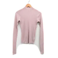 マイストラーダ Mystrada リブ ニット セーター 長袖 ハイネック シンプル 38 ピンク /KT19