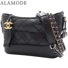 CHANEL(シャネル) マトラッセ ガブリエル ドゥ シャネル スモール ホーボー ショルダーバッグ チェーンショルダー エイジドカーフスキン ブラック黒 メタルシルバー金具 ゴールド金具 A91810 40802170296【中古】【アラモード】