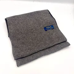 ▪️POLO RALPH LAUREN（ポロ ラルフローレン） リバーシブルマフラー グレー×ブラック
