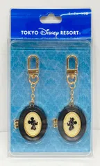 東京ディズニーランド キーチェーン2個 切り絵/シルエットスタジオ ミッキー&ミニー