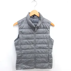 ユニクロ UNIQLO ウルトラライトダウン ダウンベスト ジップアップ アウター M グレー /TT