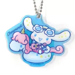【中古】キーホルダー シナモロール オーロラアクリルキーホルダー 「Happyくじ Sanrio characters NIGHTPOOL」 オーロラアクリルキーホルダー賞