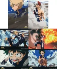 【中古】原画イラストボード 僕のヒーローアカデミア ポートレート 6枚セット 特典