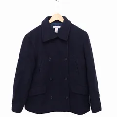 ジェイクルー J.CREW 中綿 ジャケット アウター ステンカラー 無地 カシミヤ混 ウール S ネイビー 紺 /FT27のサムネイル