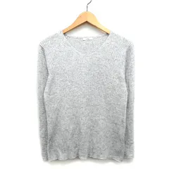 アーバンリサーチ URBAN RESEARCH アイテムズ ITEMS セーター ニット リブ シンプル 長袖 Vネック ウール混 F グレー 灰 /HT7