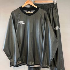 umbro サッカー 長袖プラクティスシャツ ブラック XLセットアップ