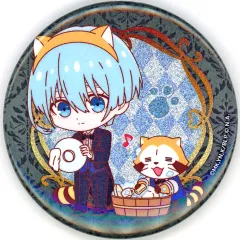 【中古】バッジ・ピンズ 氷織羊 「ブルーロック×あらいぐまラスカル×Chugai Grace Cafe トレーディンググリッター缶バッジ 執事ミニキャラver.」