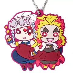 【中古】雑貨 宇髄天元＆煉獄杏寿郎 「鬼滅の刃 キャラばんちょうこうラバーマスコット 陸ノ型」