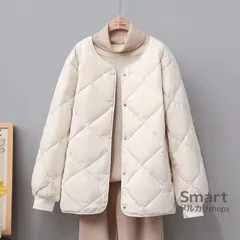 インナージャケット レディース 軽量 ショート丈 ダイヤキルティング 中綿 保温 防寒 カジュアル 羽織り おしゃれ アウター M251211-3