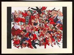 【中古】原画イラストボード 付属品付)僕のヒーローアカデミア ジャンプフェスタ2023 額装高精細デジタルカラー