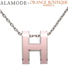 HERMES(エルメス) ポップアッシュ H ネックレス メタル ネックレス アクセサリー ジュエリー ピンク シルバー銀 レディース 40802166442【中古】【アラモード】