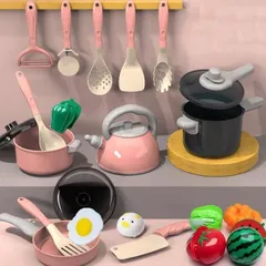 ままごとキッチンセット・知育玩具（野菜・果物付き）