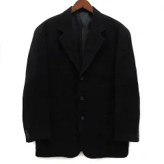 ダニエルクレミュ DANIEL CREMIEUX カセンティーノ LANIFICIO DEL CASENTINO ウール コットン テーラード ジャケット 3B ブラック 黒 4