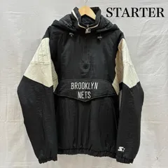 スターター 90s BROOKLYN NETS ハーフジップ 中綿 アノラック フーデッド ナイロン ジャケット メンズ M ISItems【USED】【古着】【中古】50148799