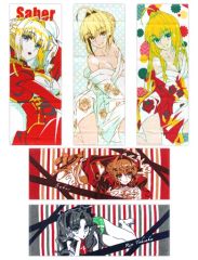 [중고]타월·수건(캐릭터) 전 5종 세트 페이스 타올 [이치반 쿠지 Fate/EXTRA Last Encore~여과 연주자들의 온천 여행~] D상