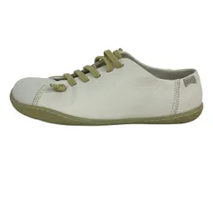 CAMPER(カンペール) スニーカー 37 レディース - 白×ライトイエロー インソール取外し可 レザー