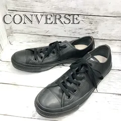 CONVERSE コンバース レザーオールスター OX スニーカー 1C049 25.5cm ブラック